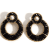 Earrings – Kristal Kralen Dubbel Black