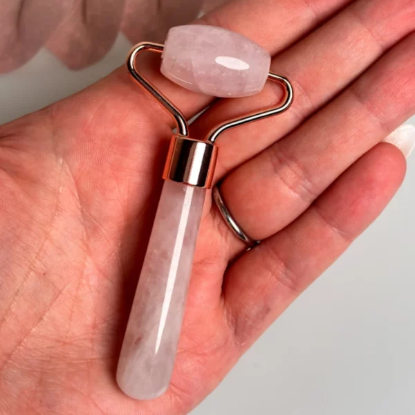 Alternative view of AMICI Skincare Rose Quartz Facial Mini Roller