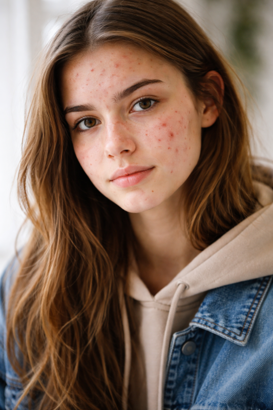 why do kids get acne